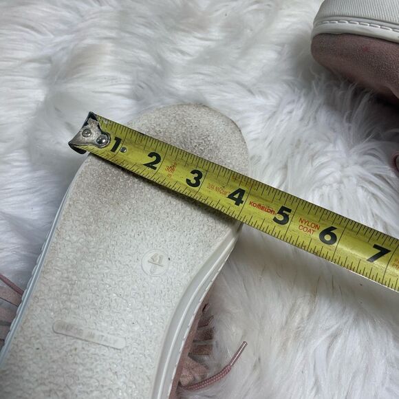 ASOS made in Italy leather suede light pink lace up fringe ankle boots EUR SZ41 - Picture 12 of 14